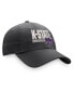 Men's Charcoal Kansas State Wildcats Slice Adjustable Hat