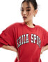 Kaiia logo sweatshirt co-ord in red