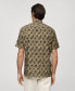 Men's Flowing Regular-Fit Printed Shirt