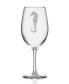 Seahorse All Purpose Wine Glass 18Oz - Set Of 4 Glasses