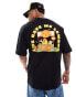 New Era unisex lemon graphic t-shirt in black