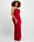 Trendy Plus Size Bow-Trim Gown