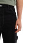 Bershka carpenter trouser in black