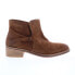 Diba True Casp Ian 69511 Womens Brown Suede Slip On Ankle & Booties Boots