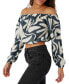 Juniors' Keyara Cropped Off-The-Shoulder Top