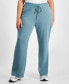 Trendy Plus Size Scuba Wide-Leg Pants, Created for Macy's