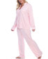 Женская пижама White Mark Womens Plus Size Pajama Set, 2 Piece