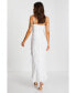 Women's Chiffon Wrap V-Neck Frill Ruffle Maxi Dress