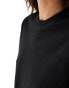 Weekday oversized long sleeve top in black