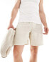 New Look textured short in cream