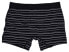 SAXX 285021 Men's Vibe Super Soft Boxer Briefs Built-in Pouch Black Stripe Large