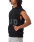 Men's Relaxed Fit Middleweight Sleeveless Logo Hoodie