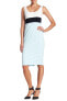 Donna Morgan 154089 Women's Scoop Neck Color block Dress Sz. 10 US