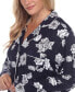 Женская пижама White Mark plus Size Long Sleeve Floral Pajama Set, 2-Piece