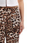 Vero Moda wide leg trousers in leopard print