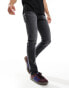 Tommy Jeans Scanton Faded Slim Black Jeans in Dark Grey