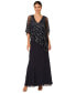 Women's V-Neck Beaded Popover Gown