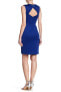 Eliza J 154224 Women's Sleeveless Crisscross Dress V-Neck Blue Royal Sz. 10