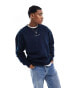 Tommy Jeans classic logo sweatshirt in washed navy