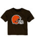 Baby Boys and Girls Brown Cleveland Browns Primary Logo T-shirt