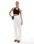 ONLY Tall loose fit plisse trouser in off white