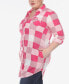 Plus Size Plaid Tunic Shirt