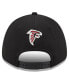 Men's Black Atlanta Falcons Top Visor 9FORTY Adjustable Hat