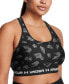 Women's Printed Cross-Back Medium Impact Sports Bra