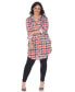 Plus Piper Stretchy Plaid Tunic