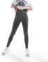 ASOS 4505 Icon running tie waist gym legging with phone pocket in dark charcoal