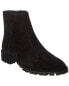 Stuart Weitzman Maelie Suede Booties Women's Black 5