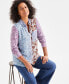 Women's Patchwork-Print Perfect Shirt, Created for Macy's