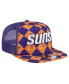 Men's Purple Phoenix Suns Seeing Diamonds A-Frame Trucker 9FIFTY Snapback Hat