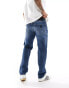 Armani Exchange relaxed straight fit jeans in dark vintage wash