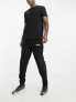 Hummel logo cotton joggers in black