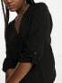 JDY v neck blouse in black