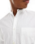 French Connection long sleeve henley shirt with single breast pocket in white