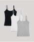 Women's Organic Cotton Everyday Shelf Bra Camisole 3-Pack