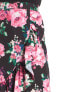 Women's Eliza J 152423 Floral Black Pink Ruffle Midi Skirt sz. 12