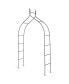 8'4'' High x 4'7'' Wide Steel Garden Arch Rose Arbor Climbing Plant Outdoor Garden