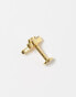 Kingsley Ryan gem box labret in gold plated