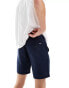 Jack & Jones linen chino short in navy