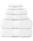 Hotel Zero Twist 6-Piece 100% Cotton Bath Towel Set