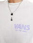 Vans beer float back print t-shirt in off white