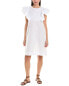 Alpha Studio Ruffle Sleeve Shift Dress Women's