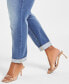 Plus Size Slim Tech Rolled-Cuff Boyfriend Jeans, Created for Macy's