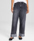 Women's Wide-Leg Utility Cuffed Jeans, Created for Macy's