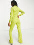 COLLUSION cut out twill jumpsuit in green