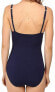 Tommy Bahama 256091 Women Over-the-Shoulder V-Neck One-Piece Swimsuit Size 8