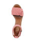 Women's Clemens-Flower Espadrille Wedge Sandals